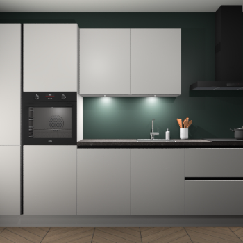 Zijdegrijze greeploze keuken Groenland 47529