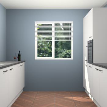 Zijdegrijze keuken Lusaka 45323