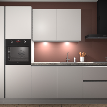 Zijdegrijze greeploze keuken Groenland 47550