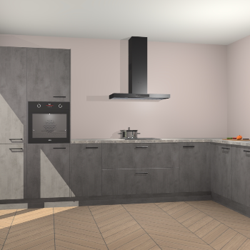 Beton Antraciet keuken Napels 56116