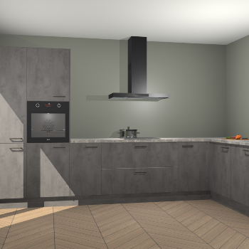 Beton Antraciet keuken Napels 56117