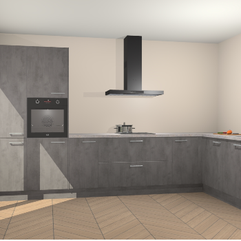 Beton Antraciet keuken Napels 56119