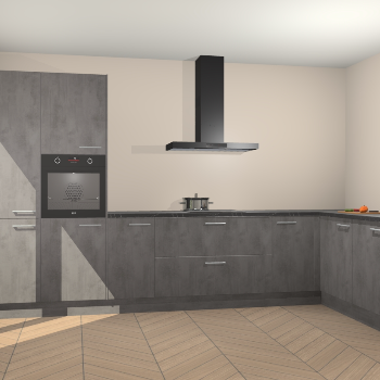 Beton Antraciet keuken Napels 56126