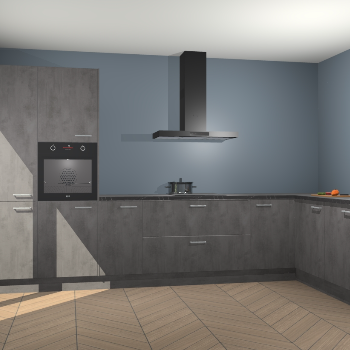 Beton Antraciet keuken Napels 56127