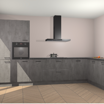 Beton Antraciet keuken Napels 56129