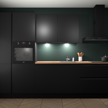 Zwarte greeploze keuken Groenland 50097