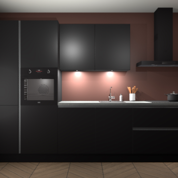 Zwarte greeploze keuken Groenland 50121