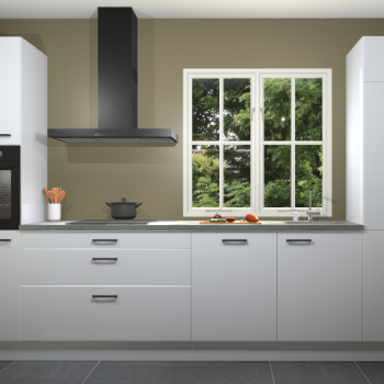 Sneeuwwitte Hoogglans keuken Taranto 40003