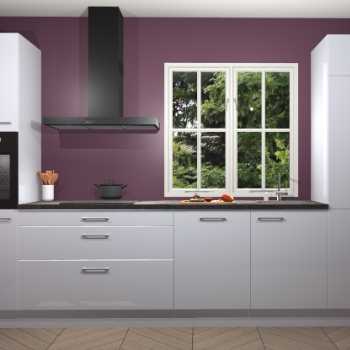 Sneeuwwitte Hoogglans keuken Taranto 40005