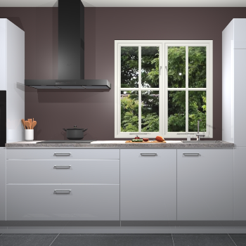 Sneeuwwitte Hoogglans keuken Taranto 40018