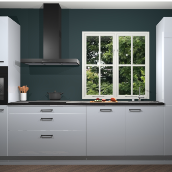 Sneeuwwitte Hoogglans keuken Taranto 40026