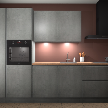 Beton Parelgrijs greeploze keuken Groenland 46697