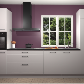 Zijdegrijze Hoogglans keuken Taranto 40063