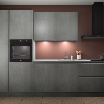 Beton Parelgrijs greeploze keuken Groenland 46710