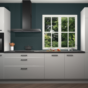 Zijdegrijze Hoogglans keuken Taranto 40066