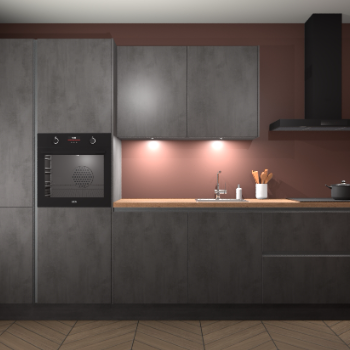 Beton Antraciet greeploze keuken Groenland 46741