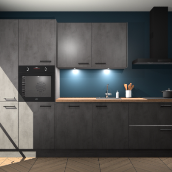 Beton Antraciet keuken Groenland 46742