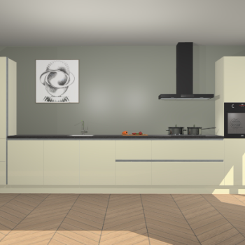 Magnolia hoogglans greeploze keuken Barentsburg 92274