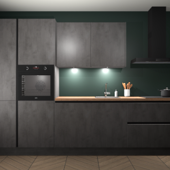 Beton Antraciet greeploze keuken Groenland 46744