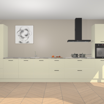 Magnolia hoogglans keuken Barentsburg 92284