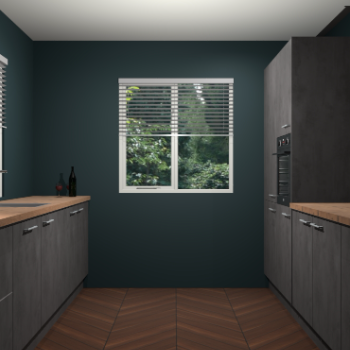 Beton Antraciet-keuken Lusaka 45902