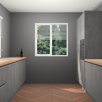 Beton Antraciet greeploze keuken Lusaka 45907