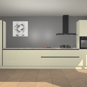 Magnolia hoogglans greeploze keuken Barentsburg 92297