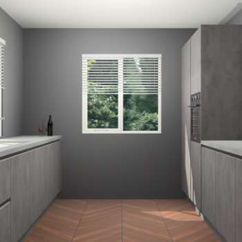 Beton Antraciet greeploze keuken Lusaka 45933