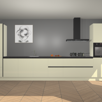 Magnolia hoogglans greeploze keuken Barentsburg 92307