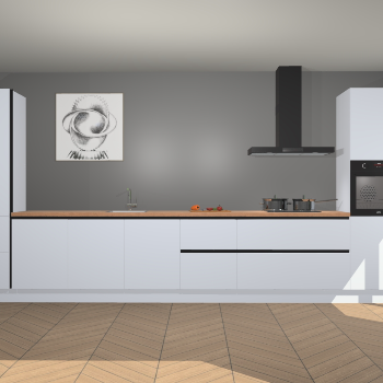 Sneeuwwitte greeploze keuken Barentsburg 92390