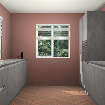 Beton Antraciet greeploze keuken Lusaka 45955