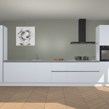 Sneeuwwitte greeploze keuken Barentsburg 92393