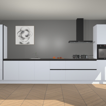 Sneeuwwitte greeploze keuken Barentsburg 92402