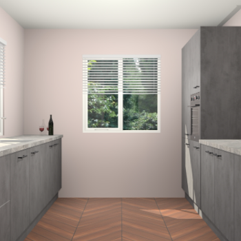 Beton Antraciet keuken Lusaka 46003