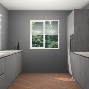 Beton Antraciet greeploze keuken Lusaka 46005