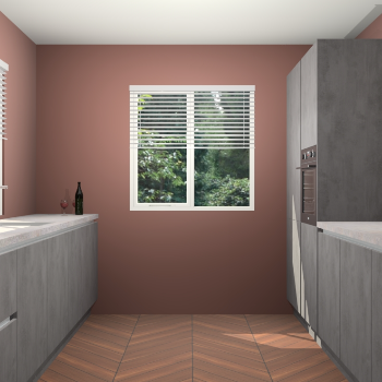 Beton Antraciet greeploze keuken Lusaka 46015