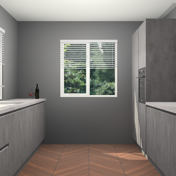 Beton Antraciet greeploze keuken Lusaka 46018