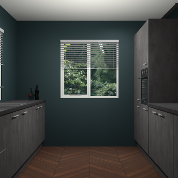 Beton Antraciet-keuken Lusaka 46037