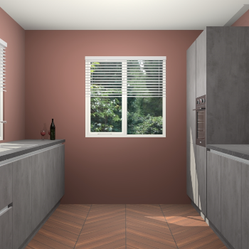 Beton Antraciet greeploze keuken Lusaka 46040