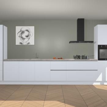 Sneeuwwitte greeploze keuken Barentsburg 92417