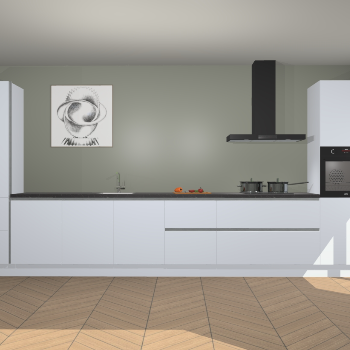 Sneeuwwitte greeploze keuken Barentsburg 92447