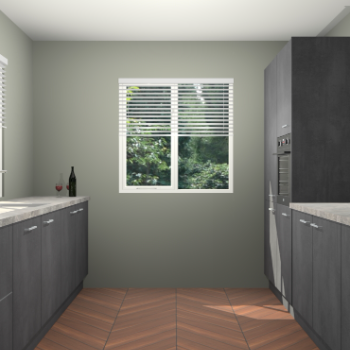 Beton Zwarte keuken Lusaka 46155