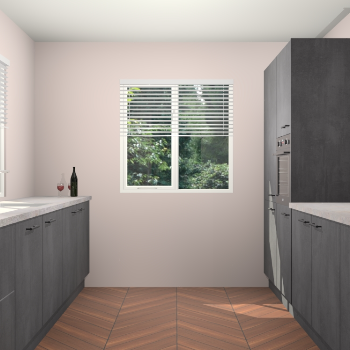 Beton Zwarte keuken Lusaka 46170