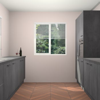 Beton Zwarte keuken Lusaka 46189