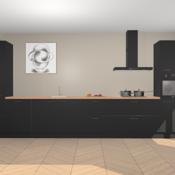 Zwarte keuken Barentsburg 92557