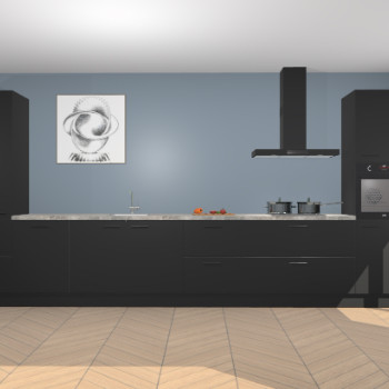 Zwarte keuken Barentsburg 92578