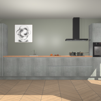 Beton Parelgrijs greeploze keuken Barentsburg 92908