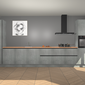 Beton Parelgrijs greeploze keuken Barentsburg 92911