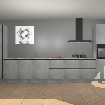 Beton Parelgrijs greeploze keuken Barentsburg 92947