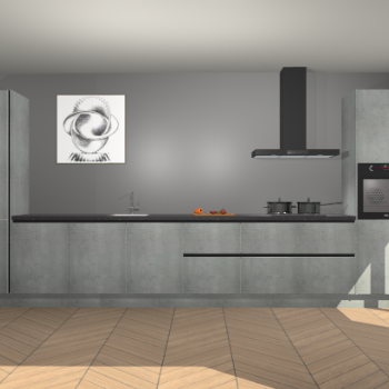 Beton Parelgrijs greeploze keuken Barentsburg 92970